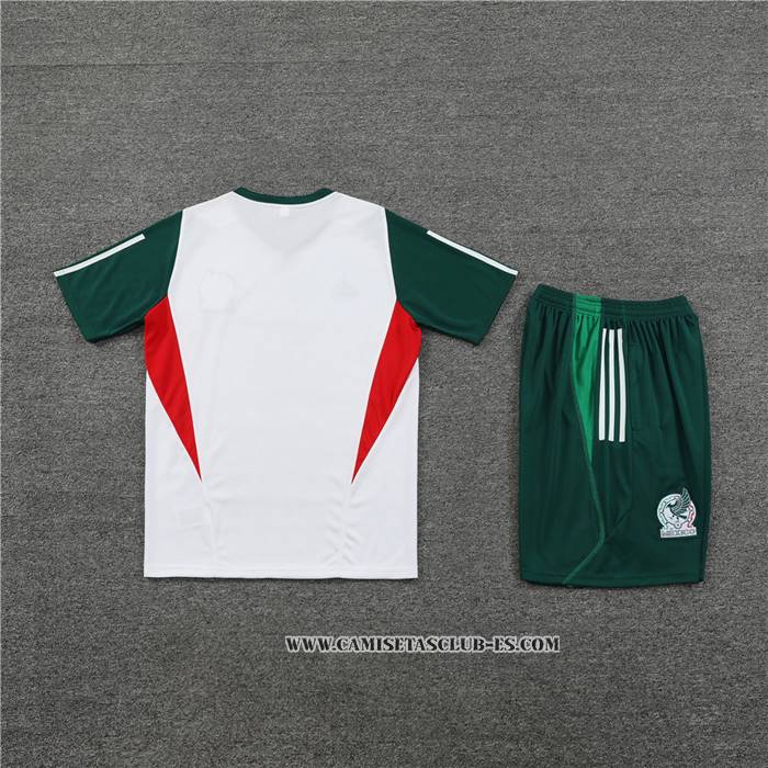 Chandal del Mexico 23-24 Manga Corta Blanco - Pantalon Corto